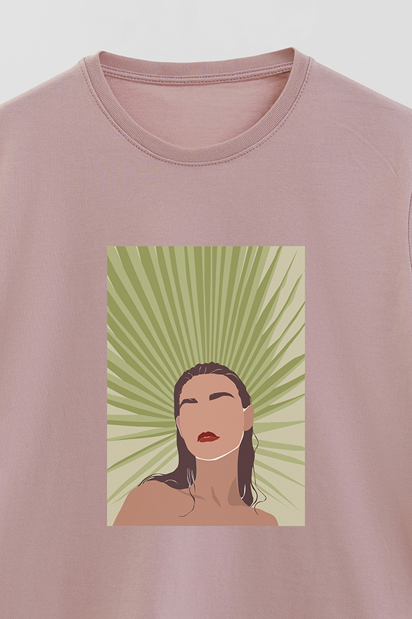 REMERA BASICA ESTAMPADA PORTRAIT 8