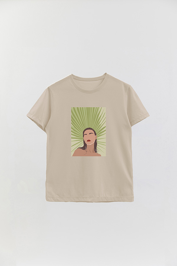 REMERA BASICA ESTAMPADA PORTRAIT 8