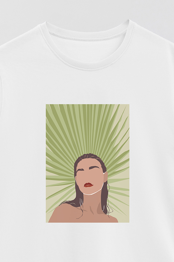 REMERA BASICA ESTAMPADA PORTRAIT 8