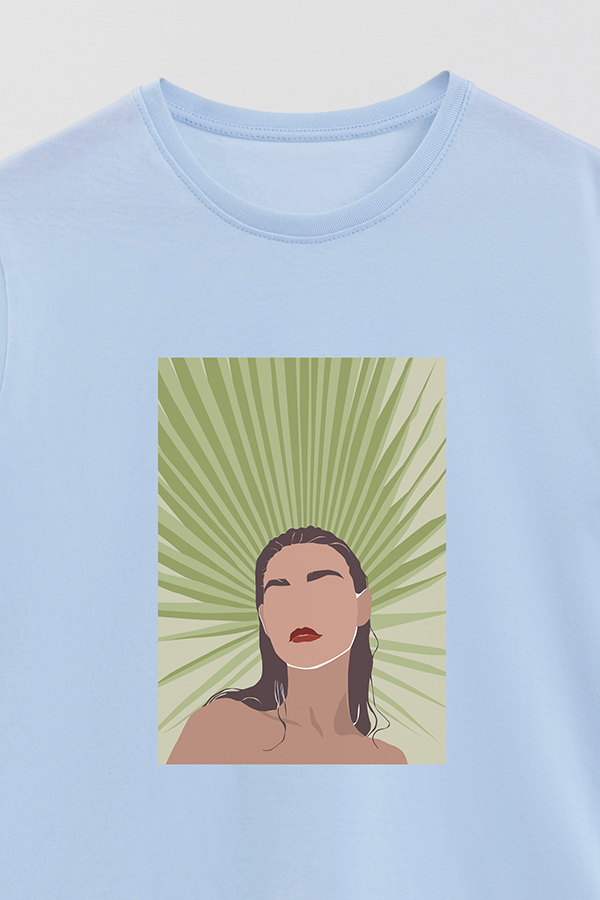 REMERA BASICA ESTAMPADA PORTRAIT 8