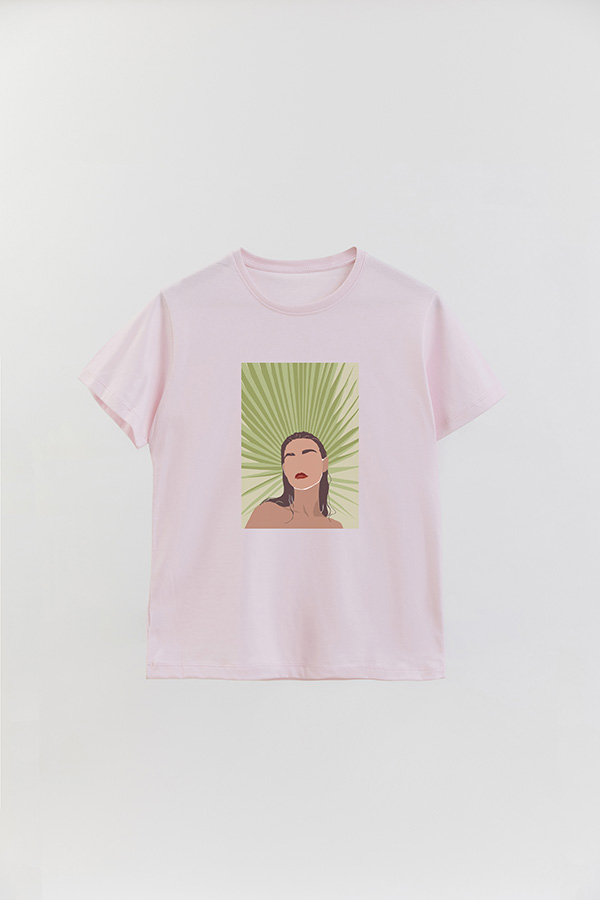 REMERA BASICA ESTAMPADA PORTRAIT 8