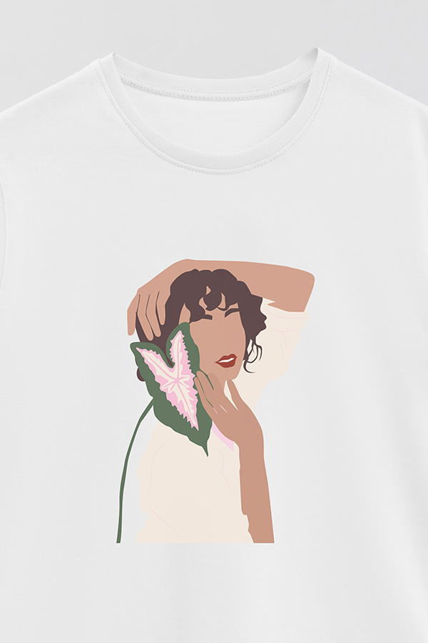 REMERA BASICA ESTAMPADA PORTRAIT 7