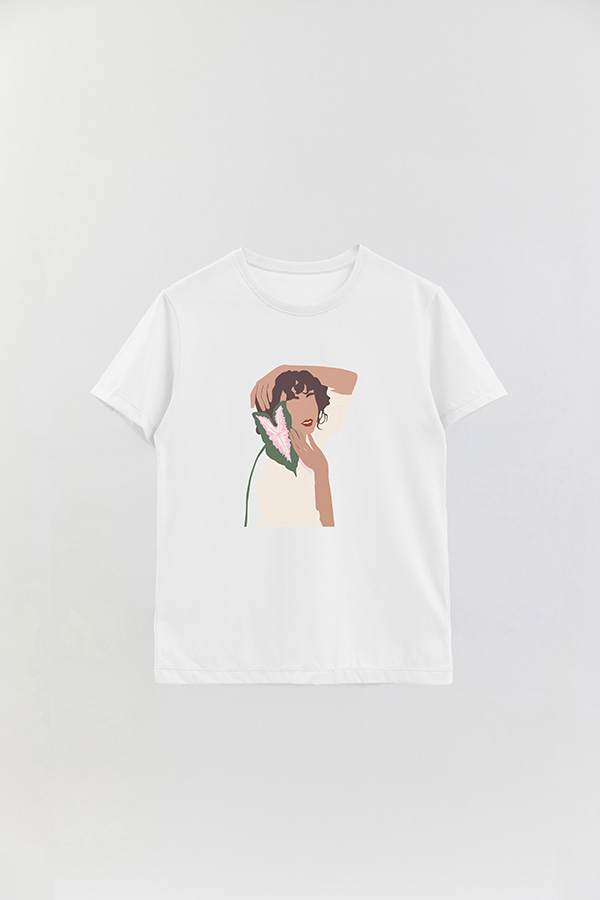 REMERA BASICA ESTAMPADA PORTRAIT 7