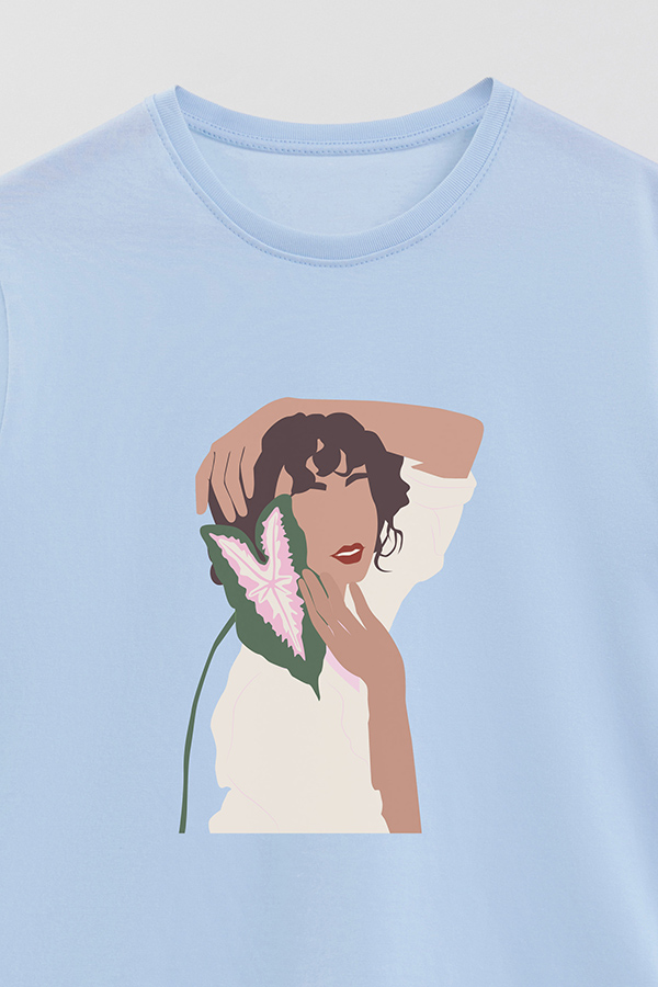 REMERA BASICA ESTAMPADA PORTRAIT 7