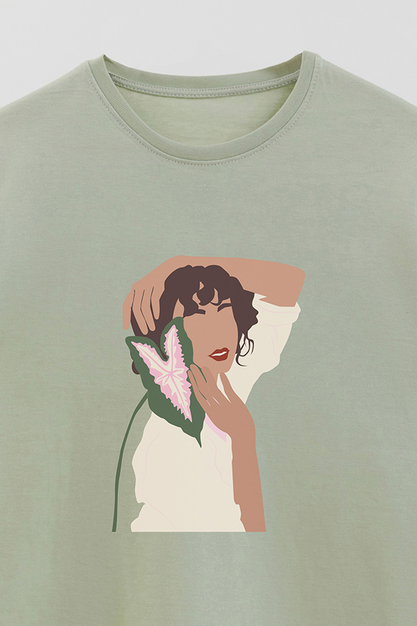 REMERA BASICA ESTAMPADA PORTRAIT 7