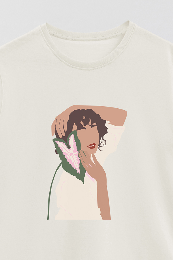 REMERA BASICA ESTAMPADA PORTRAIT 7