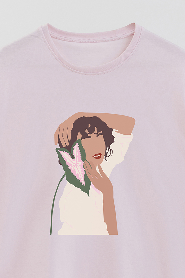 REMERA BASICA ESTAMPADA PORTRAIT 7