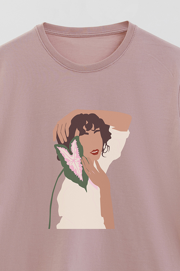 REMERA BASICA ESTAMPADA PORTRAIT 7