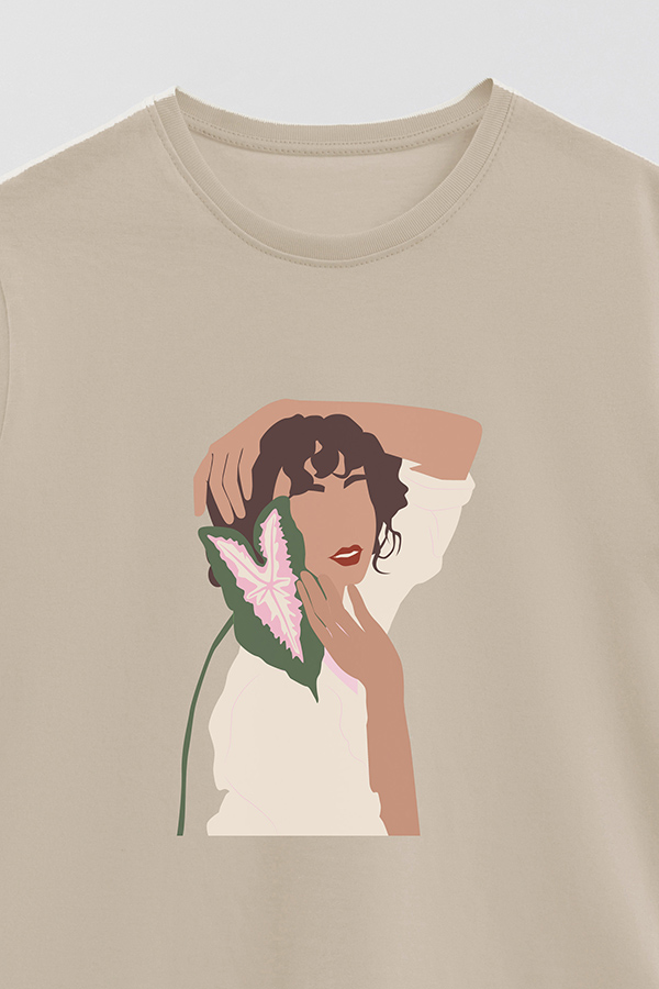 REMERA BASICA ESTAMPADA PORTRAIT 7