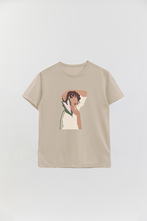 REMERA BASICA ESTAMPADA PORTRAIT 7