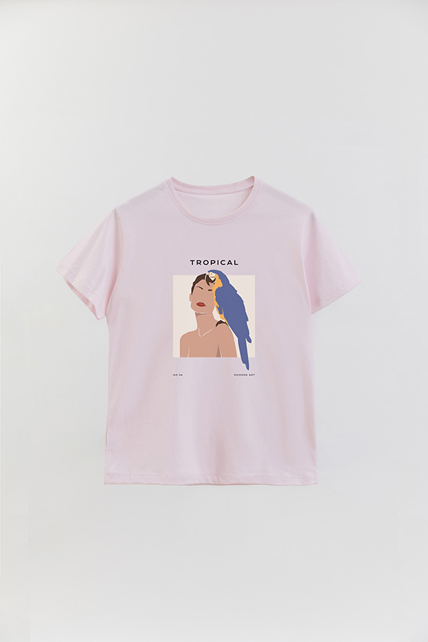 REMERA BASICA ESTAMPADA PORTRAIT 5