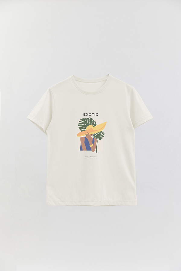REMERA BASICA ESTAMPADA PORTRAIT 4