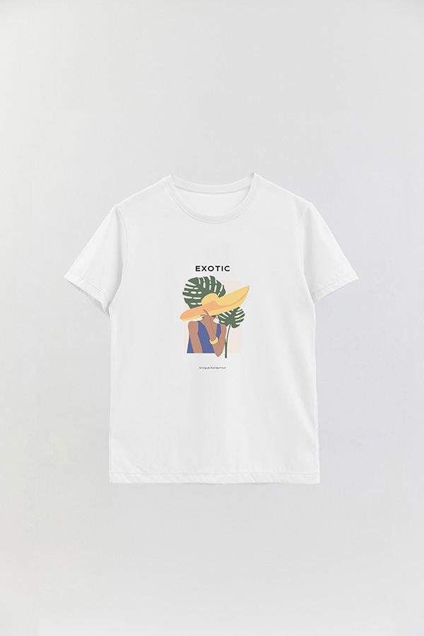 REMERA BASICA ESTAMPADA PORTRAIT 4