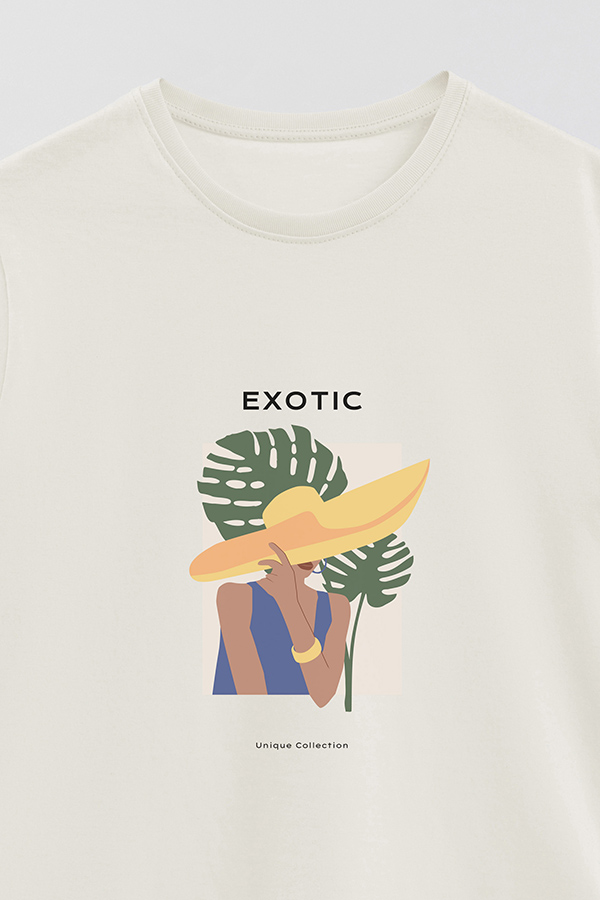REMERA BASICA ESTAMPADA PORTRAIT 4