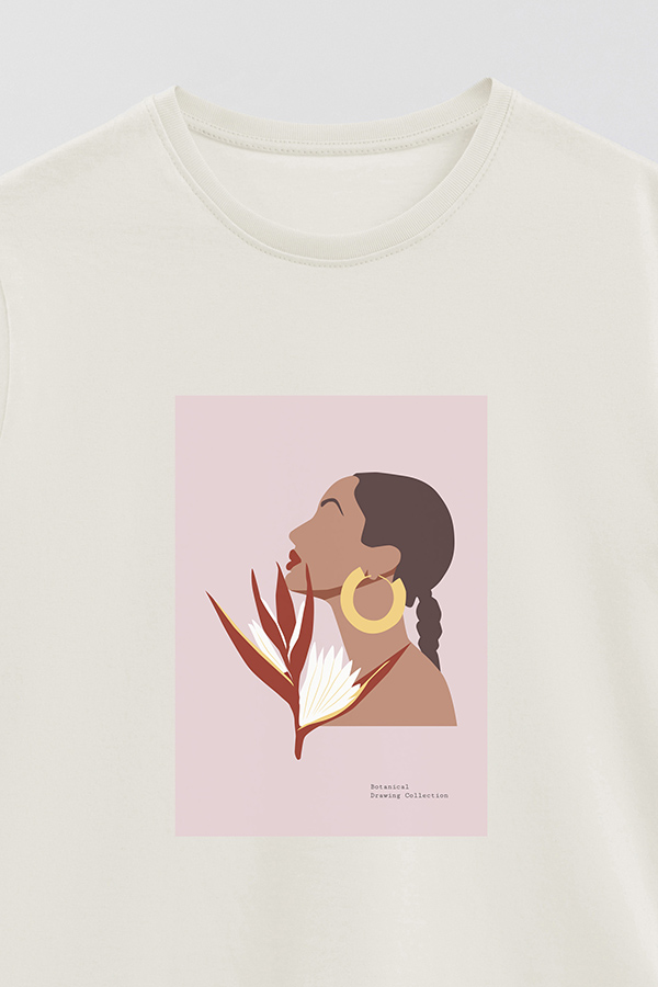 REMERA BASICA ESTAMPADA PORTRAIT 3