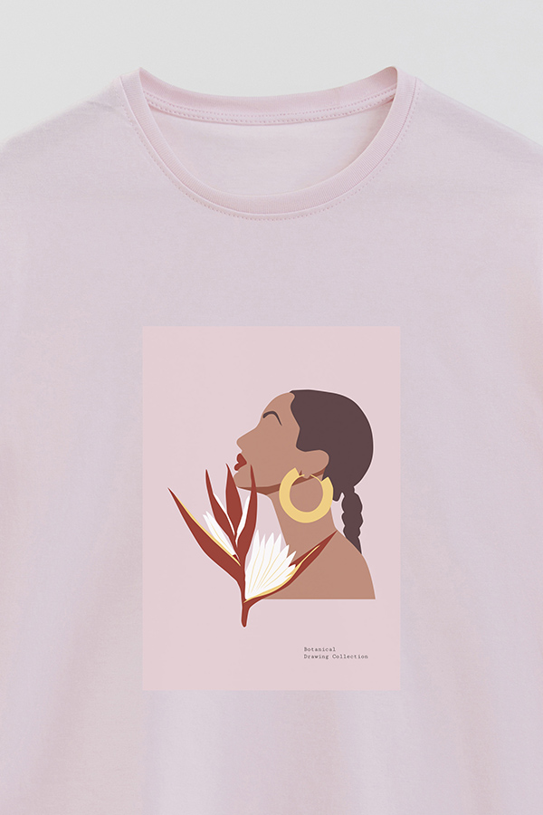 REMERA BASICA ESTAMPADA PORTRAIT 3