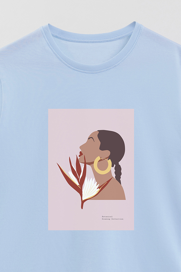 REMERA BASICA ESTAMPADA PORTRAIT 3