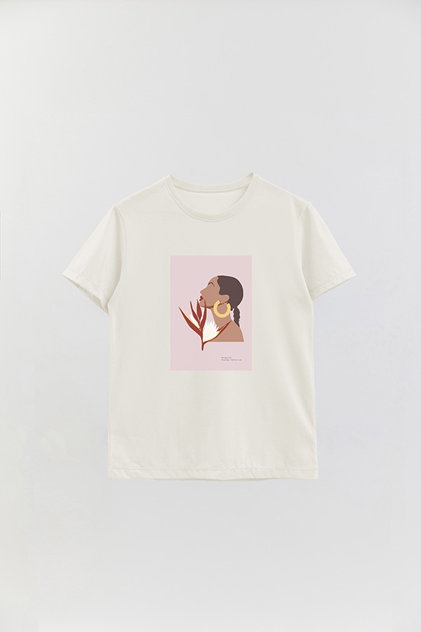 REMERA BASICA ESTAMPADA PORTRAIT 3