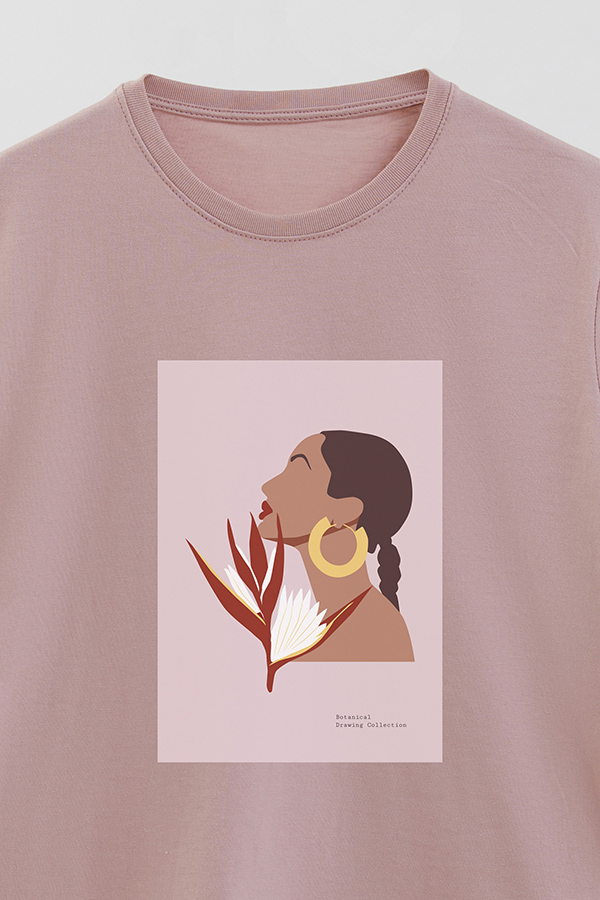 REMERA BASICA ESTAMPADA PORTRAIT 3