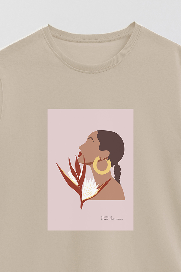 REMERA BASICA ESTAMPADA PORTRAIT 3