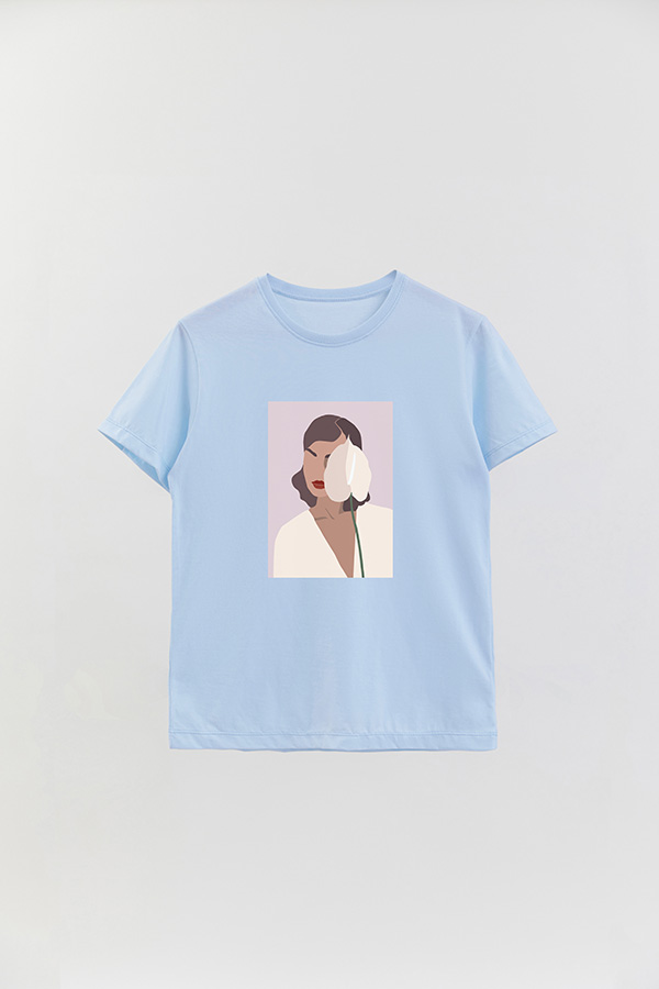 REMERA BASICA ESTAMPADA PORTRAIT 2