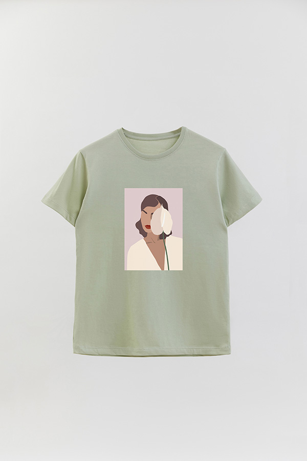 REMERA BASICA ESTAMPADA PORTRAIT 2