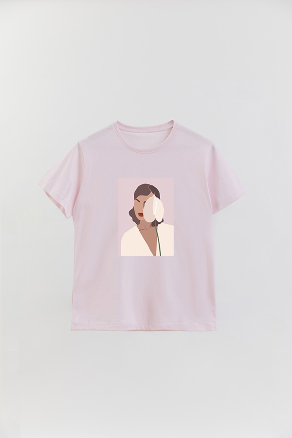 REMERA BASICA ESTAMPADA PORTRAIT 2