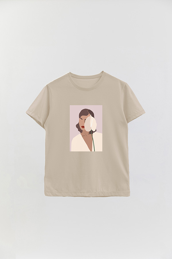 REMERA BASICA ESTAMPADA PORTRAIT 2