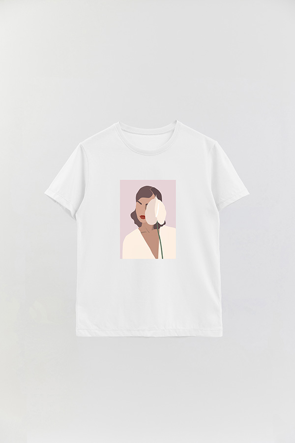 REMERA BASICA ESTAMPADA PORTRAIT 2