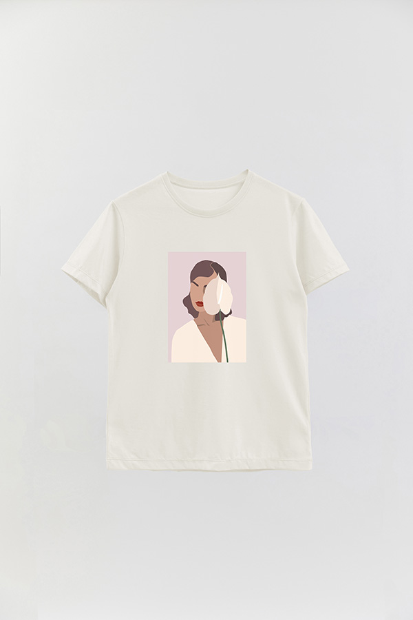 REMERA BASICA ESTAMPADA PORTRAIT 2