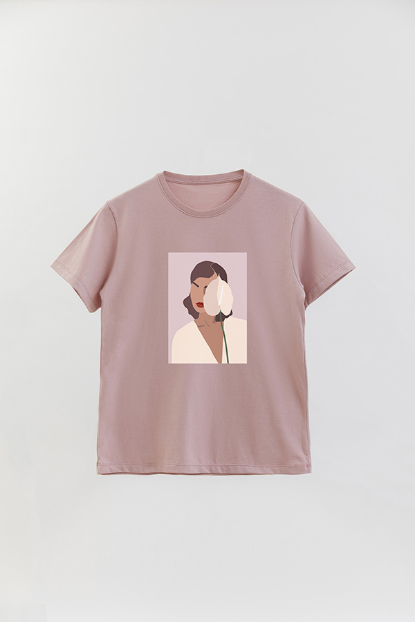 REMERA BASICA ESTAMPADA PORTRAIT 2