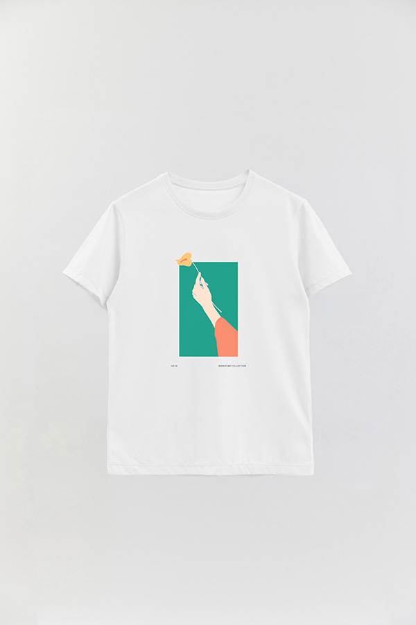 REMERA BASICA ESTAMPADA WILD NO41