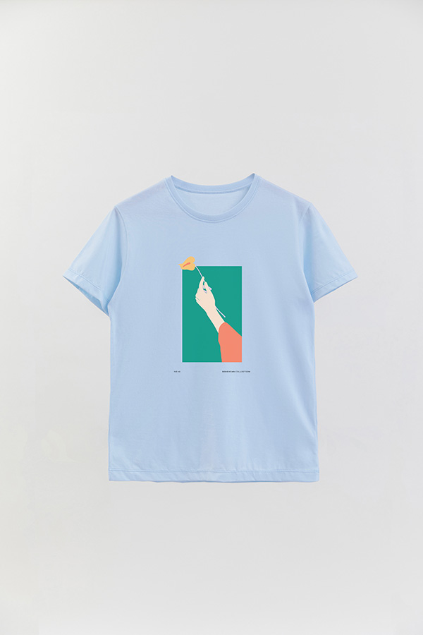 REMERA BASICA ESTAMPADA WILD NO41