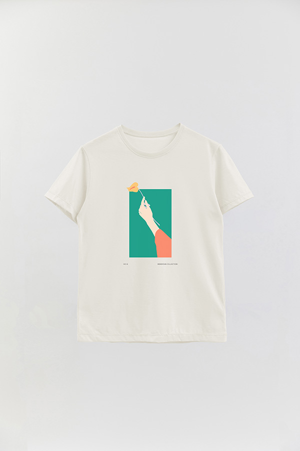 REMERA BASICA ESTAMPADA WILD NO41