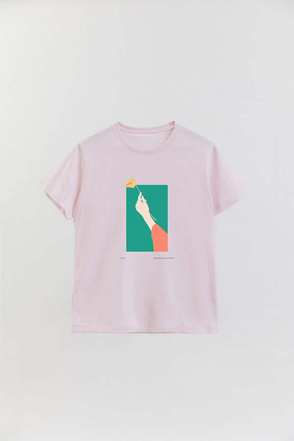 REMERA BASICA ESTAMPADA WILD NO41