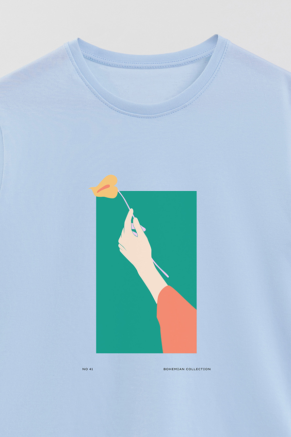 REMERA BASICA ESTAMPADA WILD NO41
