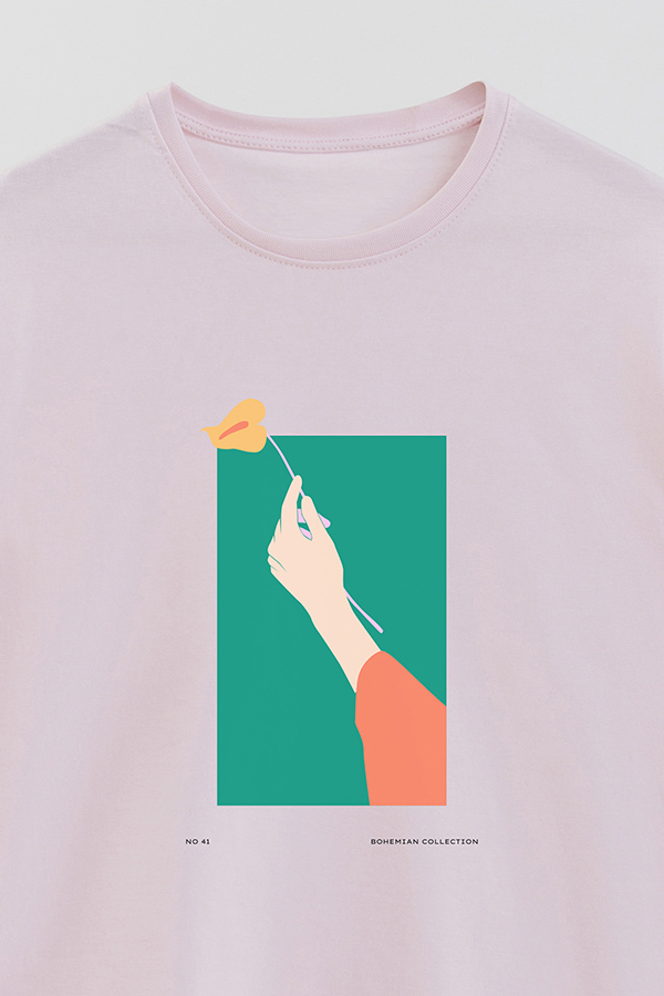 REMERA BASICA ESTAMPADA WILD NO41