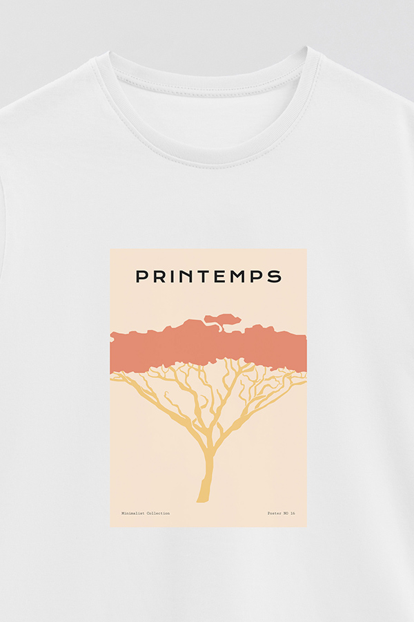 REMERA BASICA ESTAMPADA WILD NO16