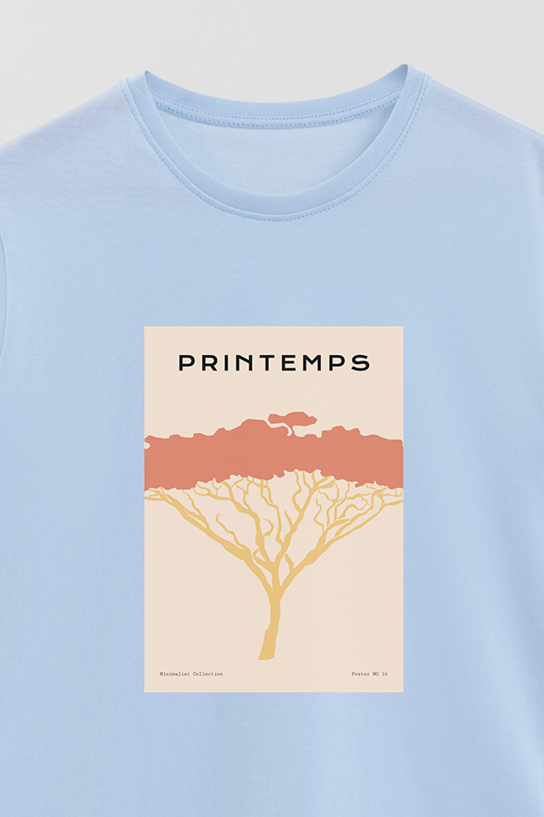 REMERA BASICA ESTAMPADA WILD NO16