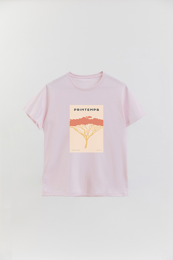 REMERA BASICA ESTAMPADA WILD NO16