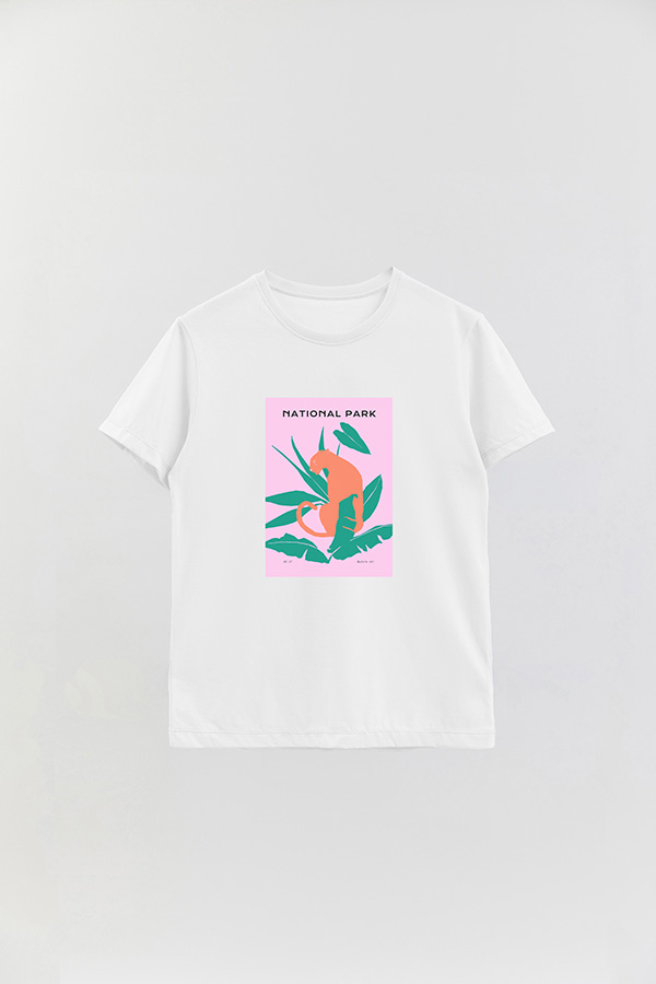 REMERA BASICA ESTAMPADA WILD NATIONAL PARK