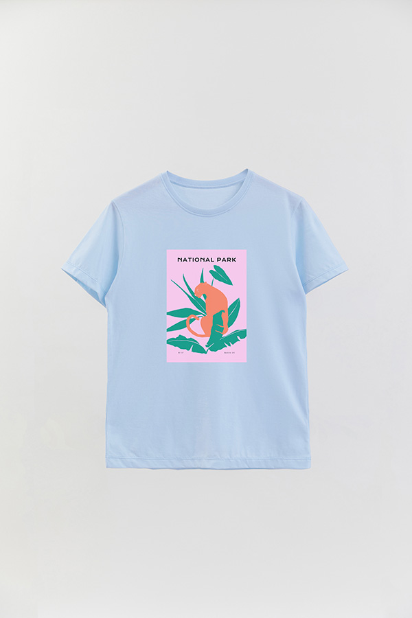 REMERA BASICA ESTAMPADA WILD NATIONAL PARK