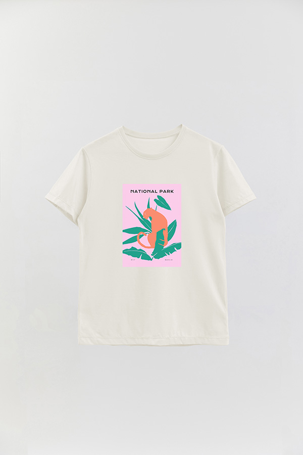 REMERA BASICA ESTAMPADA WILD NATIONAL PARK