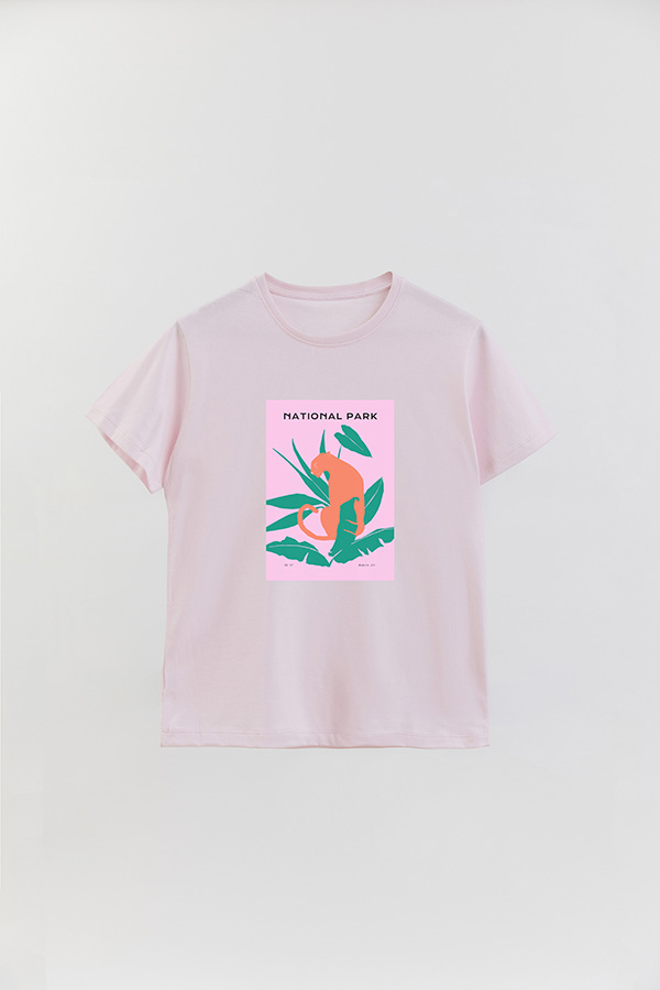 REMERA BASICA ESTAMPADA WILD NATIONAL PARK