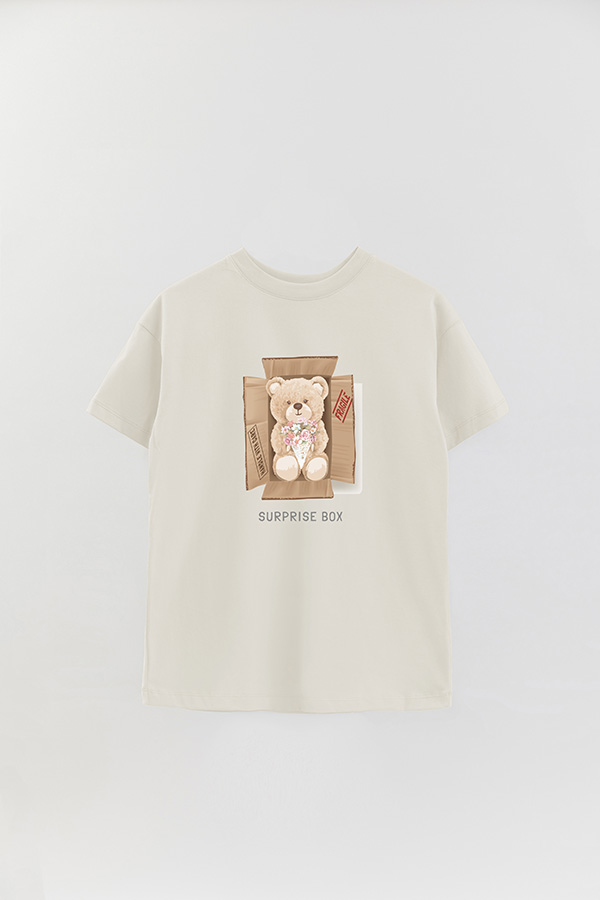 REMERA OVER ESTAMPADA UNISEX SURPRISE BOX