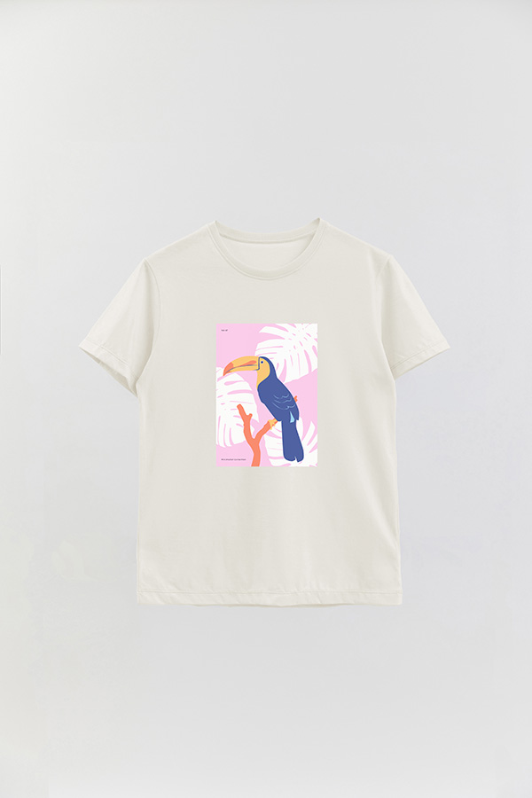 REMERA BASICA ESTAMPADA WILD 10