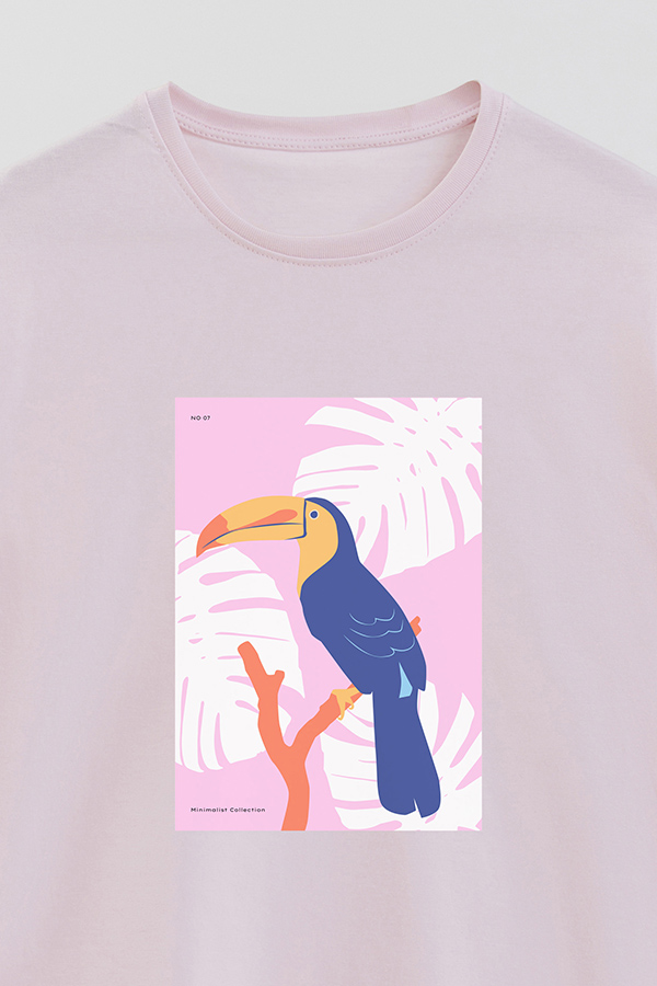 REMERA BASICA ESTAMPADA WILD 10