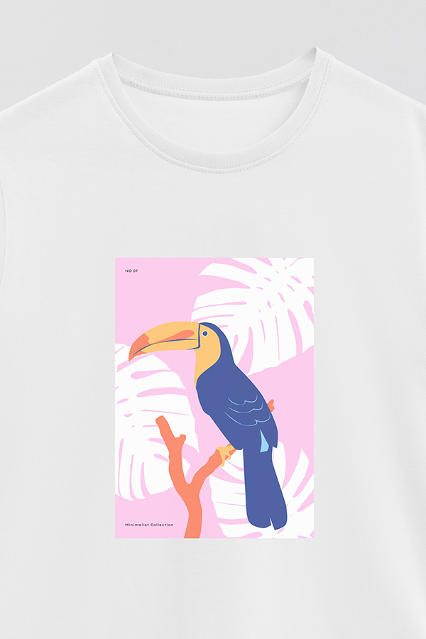 REMERA BASICA ESTAMPADA WILD 10