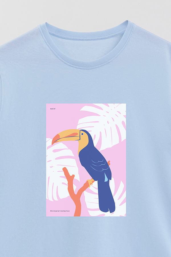 REMERA BASICA ESTAMPADA WILD 10