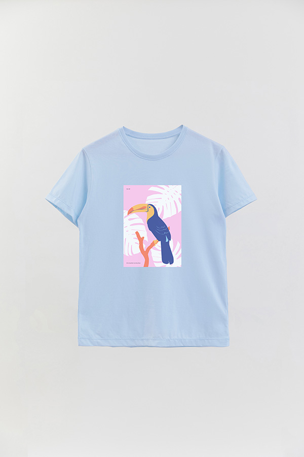 REMERA BASICA ESTAMPADA WILD 10